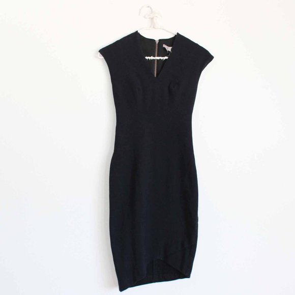 Helmut Lang Black Sheath Asymmetrical Dress - Picture 8 of 8